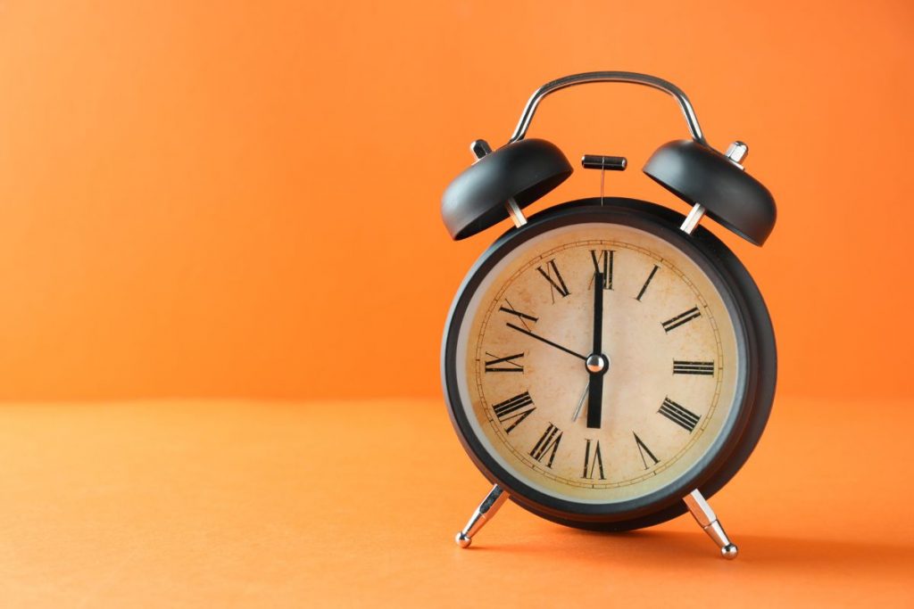 Alarm clock ready to ring with the timely filing limit