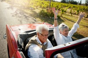 Medicare beneficiaries enjoying social security benefits and retirement