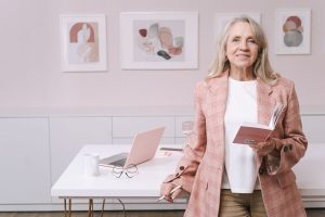 Woman working past age 65
